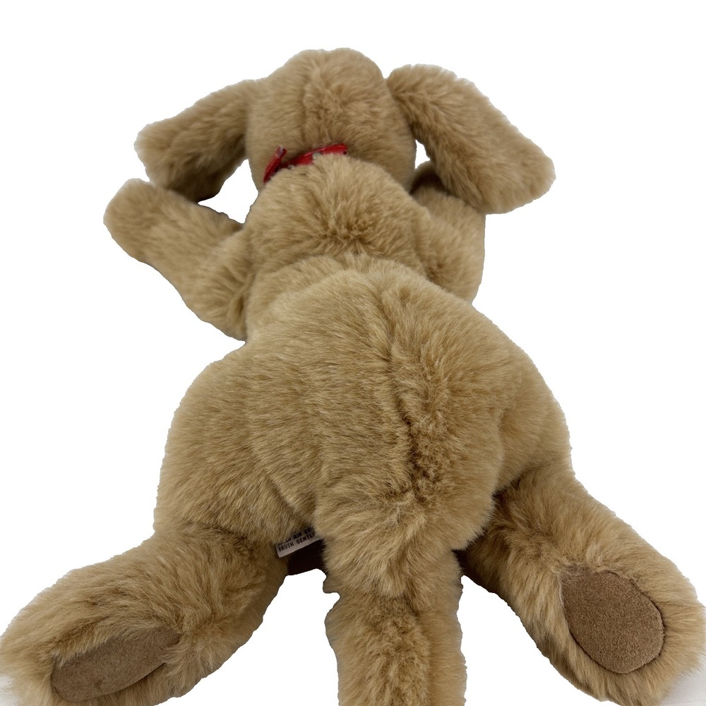 Vintage Gund Muttsy Plush Dog Puppy 19" Tan Suede Paws Stuffed Animal Collar - Picture 9 of 12